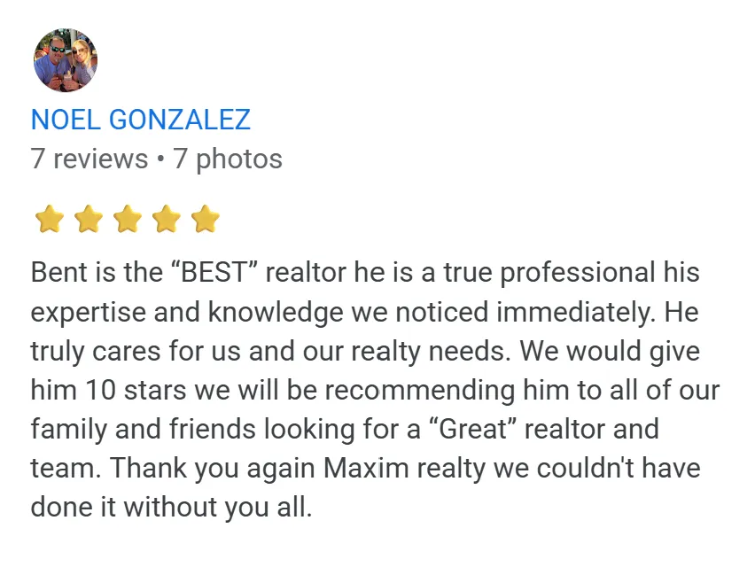 Verified 5-star Google review by N Gonzales - praising Bent Danholm for being a true professional, would have given 10 stars i possible