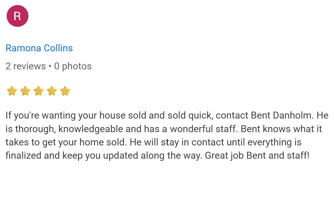Verified 5-star Google review by N Gonzales - praising Bent Danholm for being a true professional, would have given 10 stars i possible