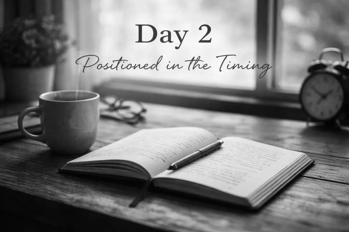Day 2 – Positioned in the Timing