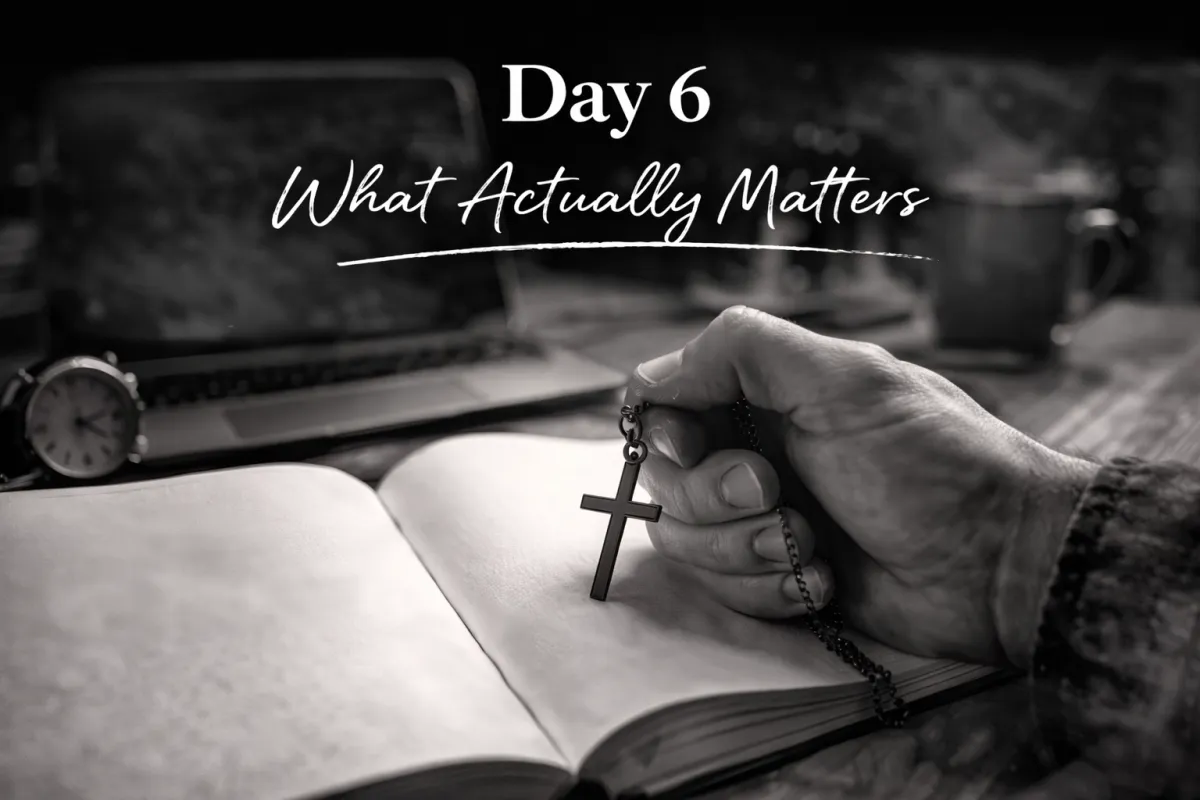 Day 6 – What Actually Matters