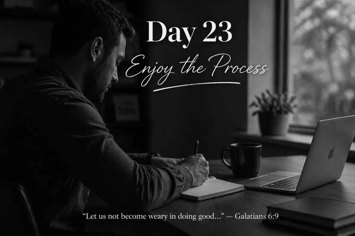 Day 23 – Enjoy the Process