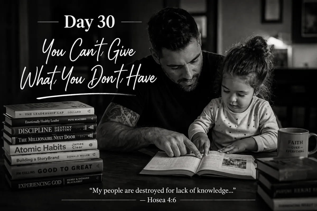Day 30 – You Can’t Give What You Don’t Have