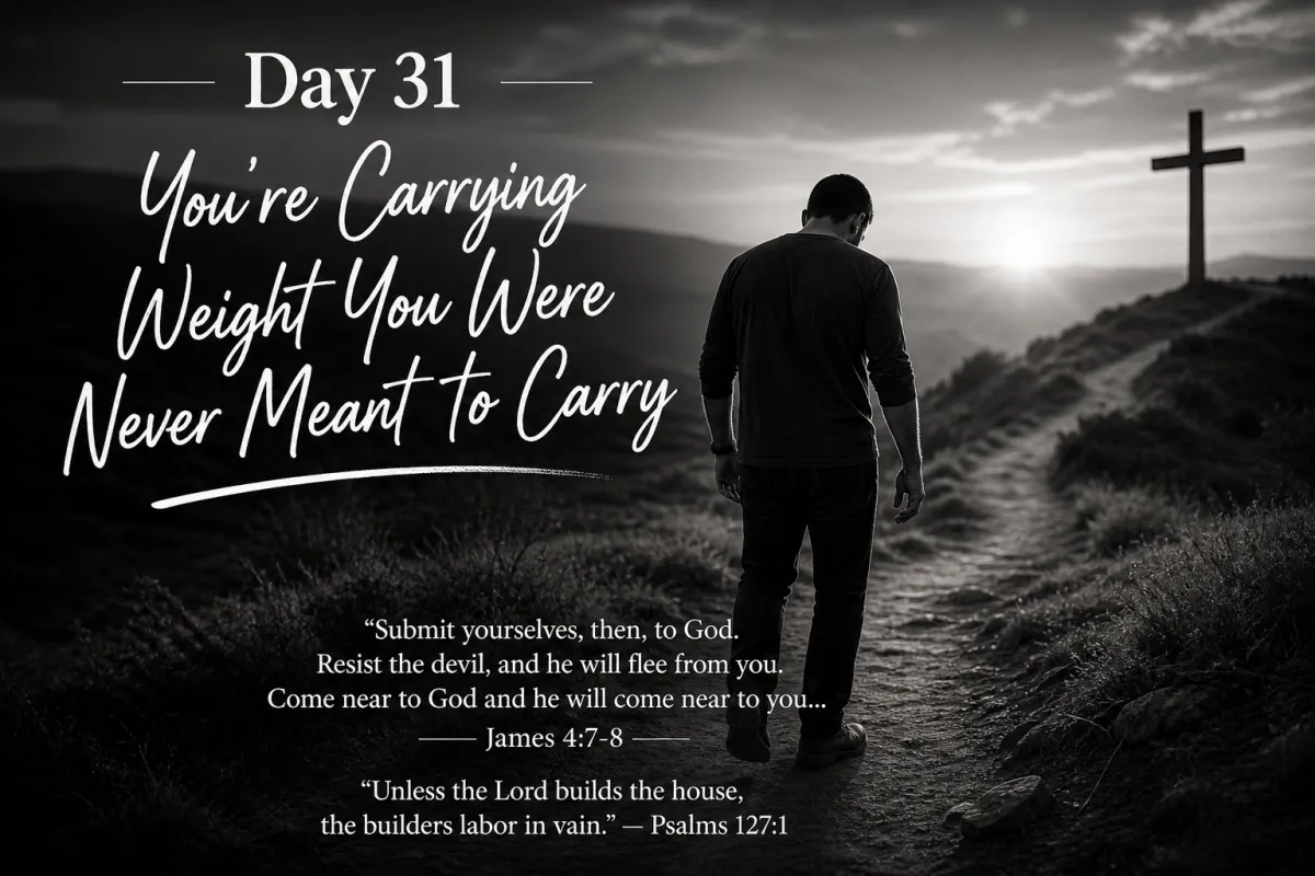 Day 31 – Weight You Were Never Meant to Carry