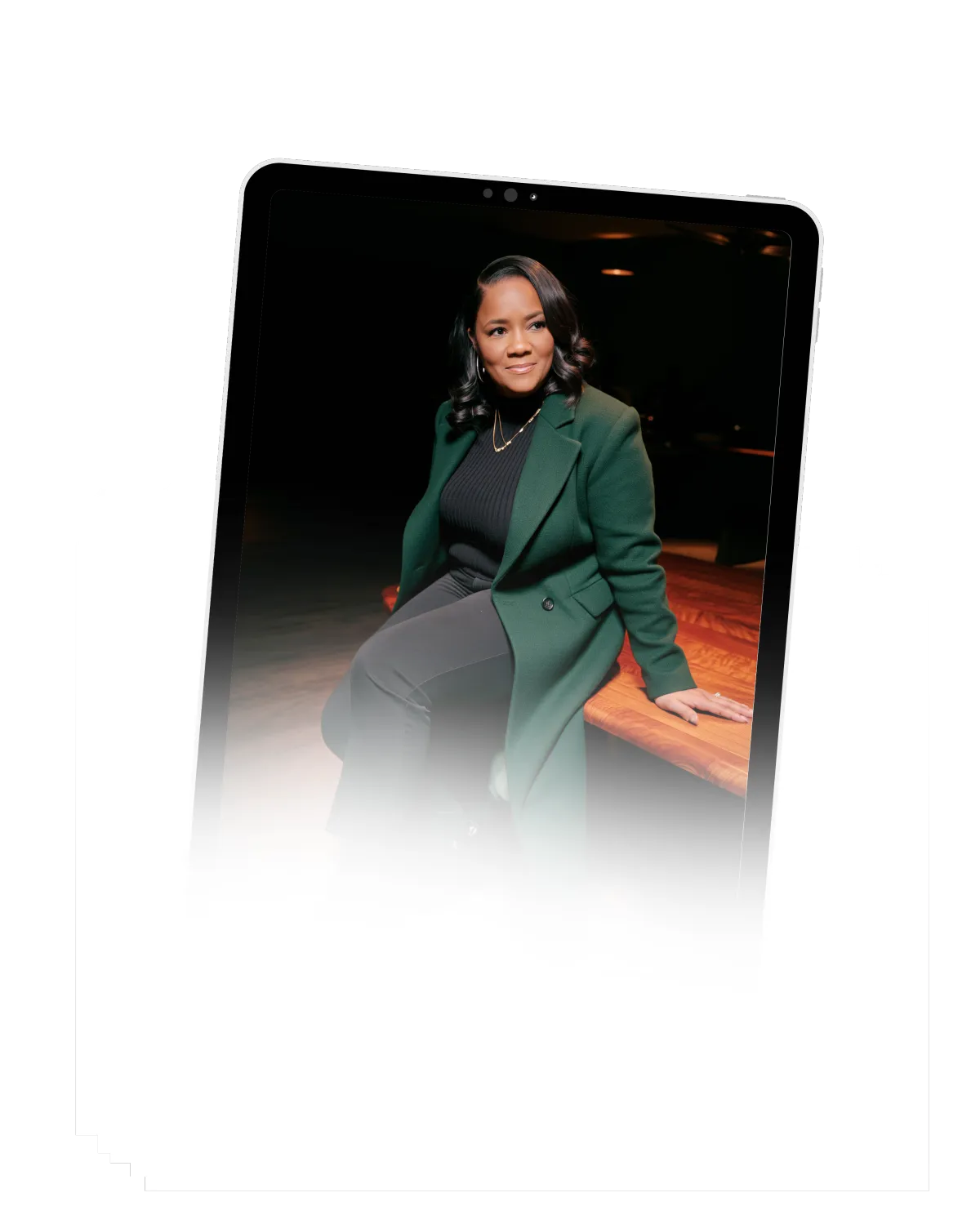 A diverse group of adults in a modest living room, looking concerned as they review bills and financial documents together. The setting is warm but tense, with subtle faith symbols in the background, emphasizing shared struggle and hope.