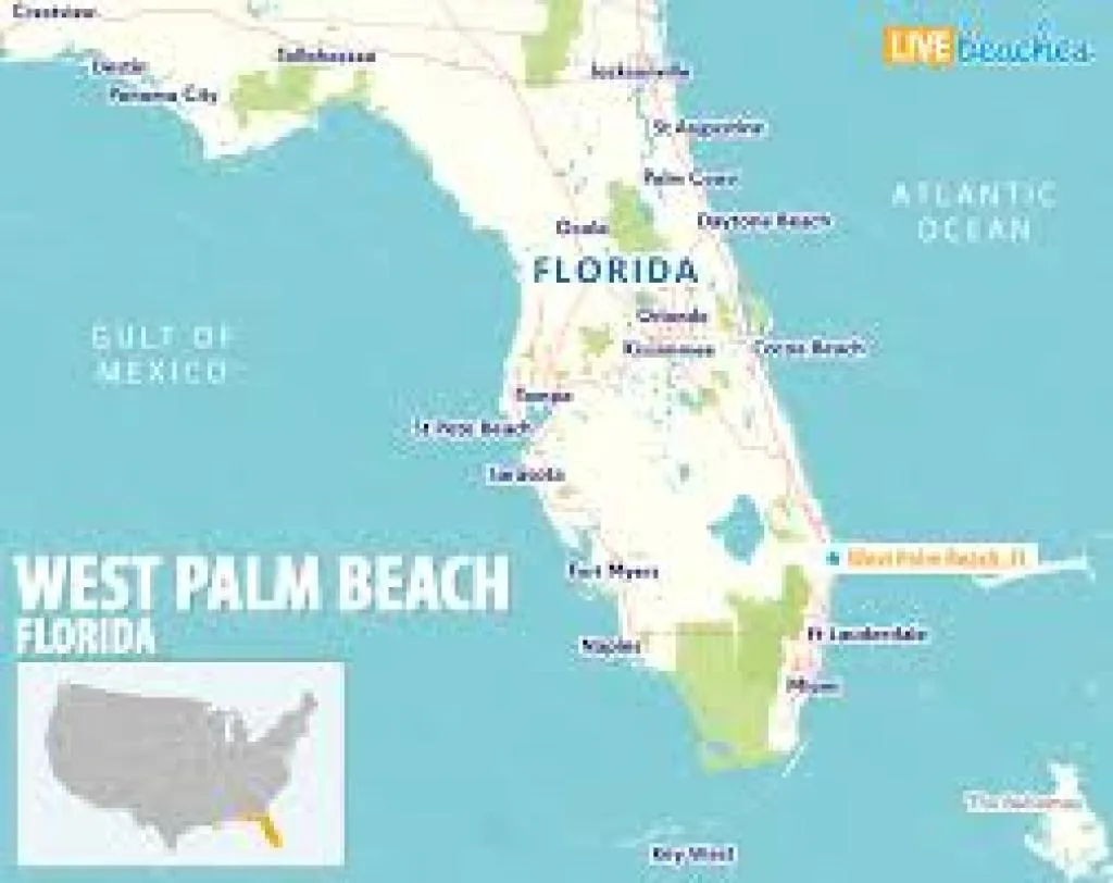 West Palm beach map