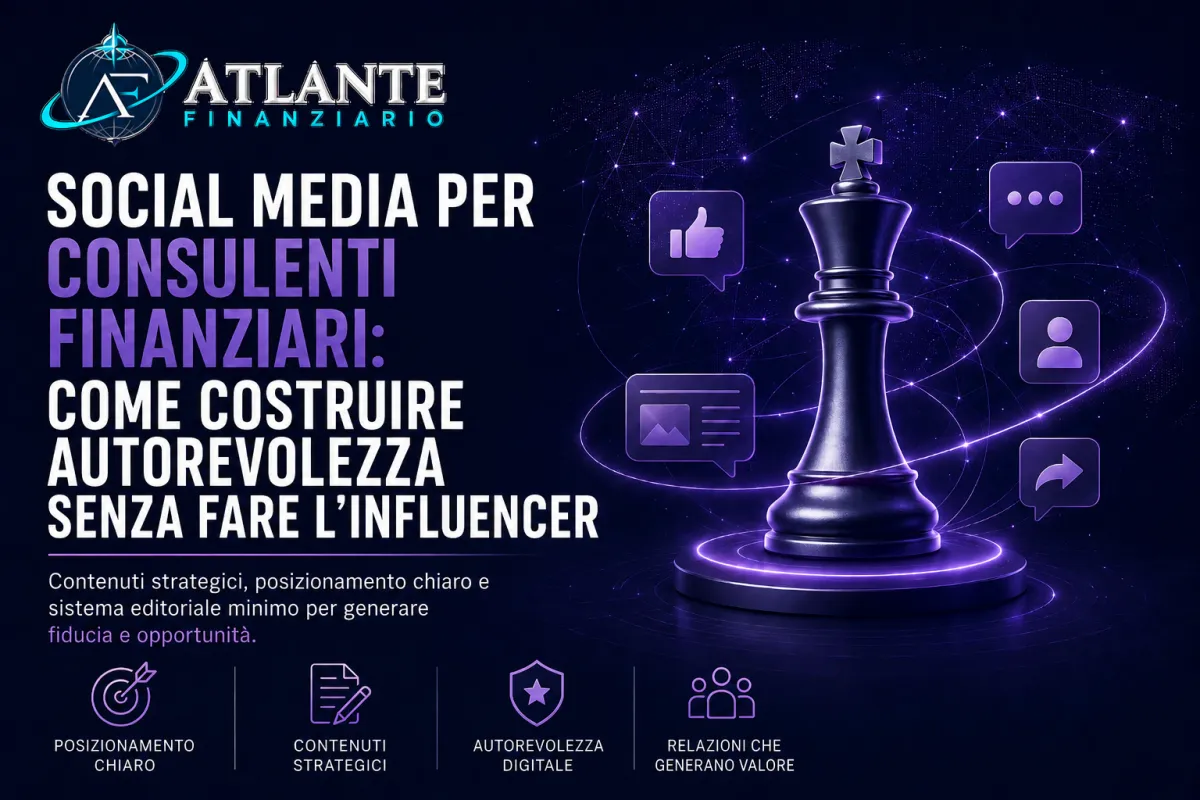 Social media per consulenti finanziari: autorevolezza digitale senza fare l'influencer | Atlante Finanziario