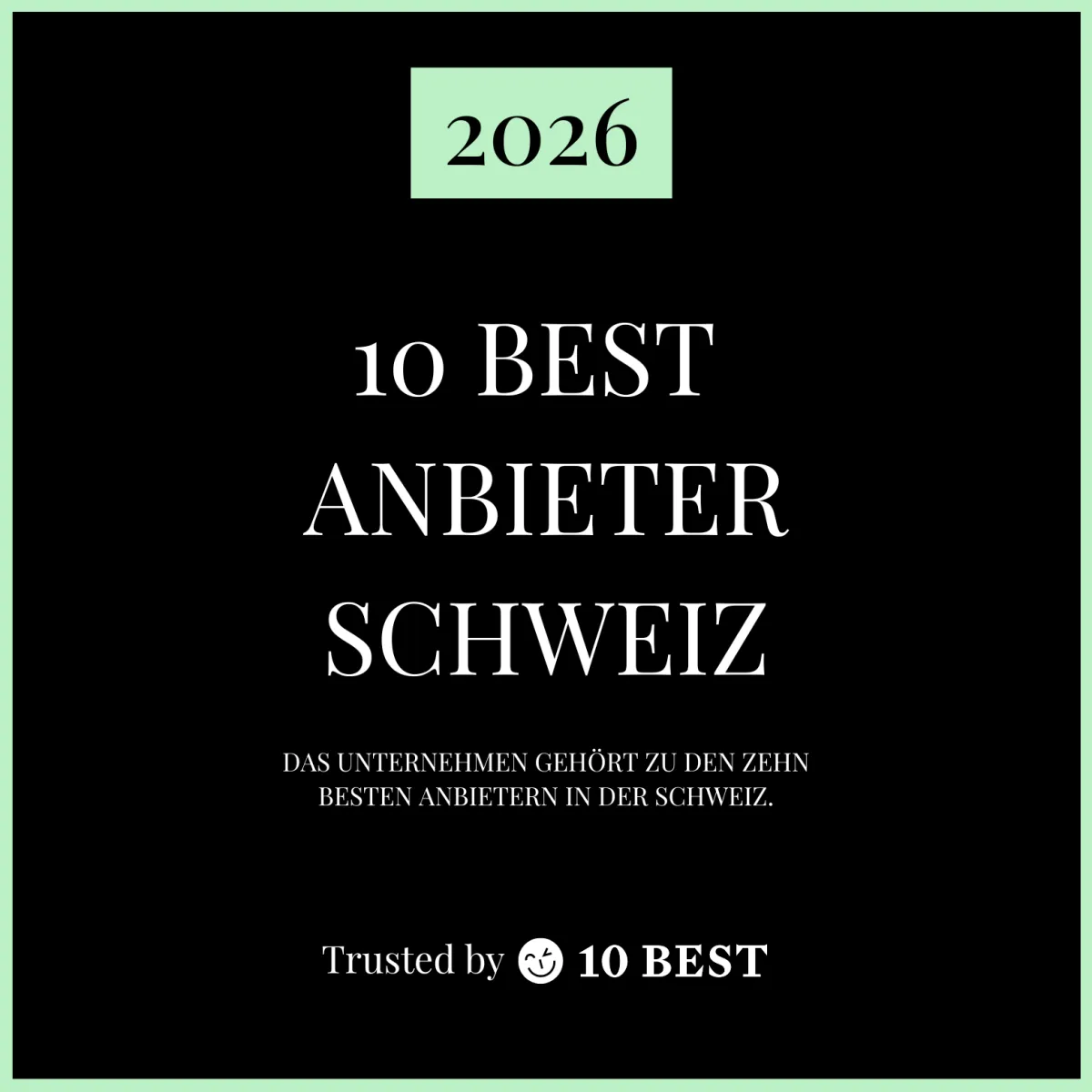10 Best Anbieter Schweiz 2026 - TenBest