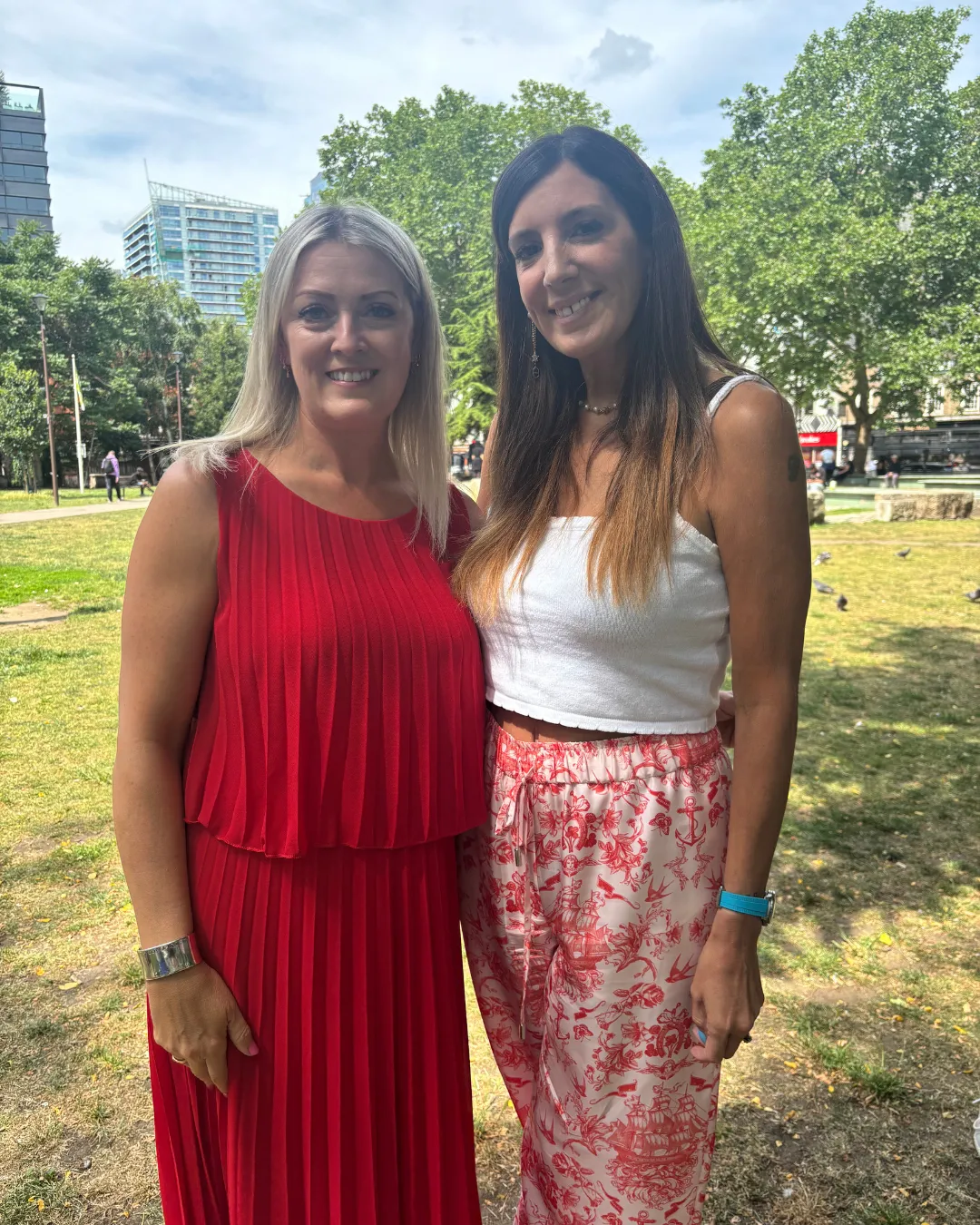 Laura and Lisa in London, June 2025