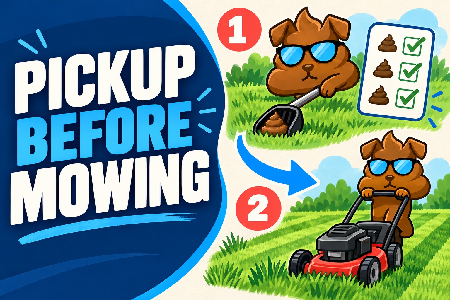 Should You Pick Up Dog Poop Before Mowing?