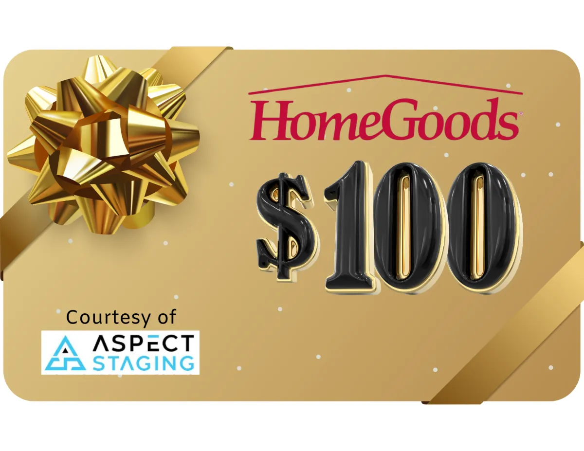 $100 Home Goods Gift Card - Aspect Staging