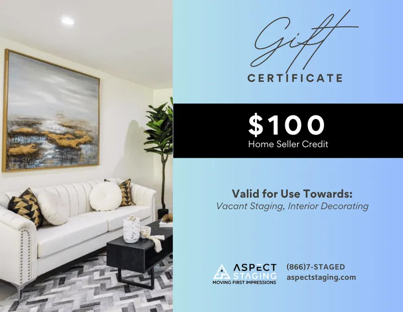 $100 Seller Credit - Aspect Staging
