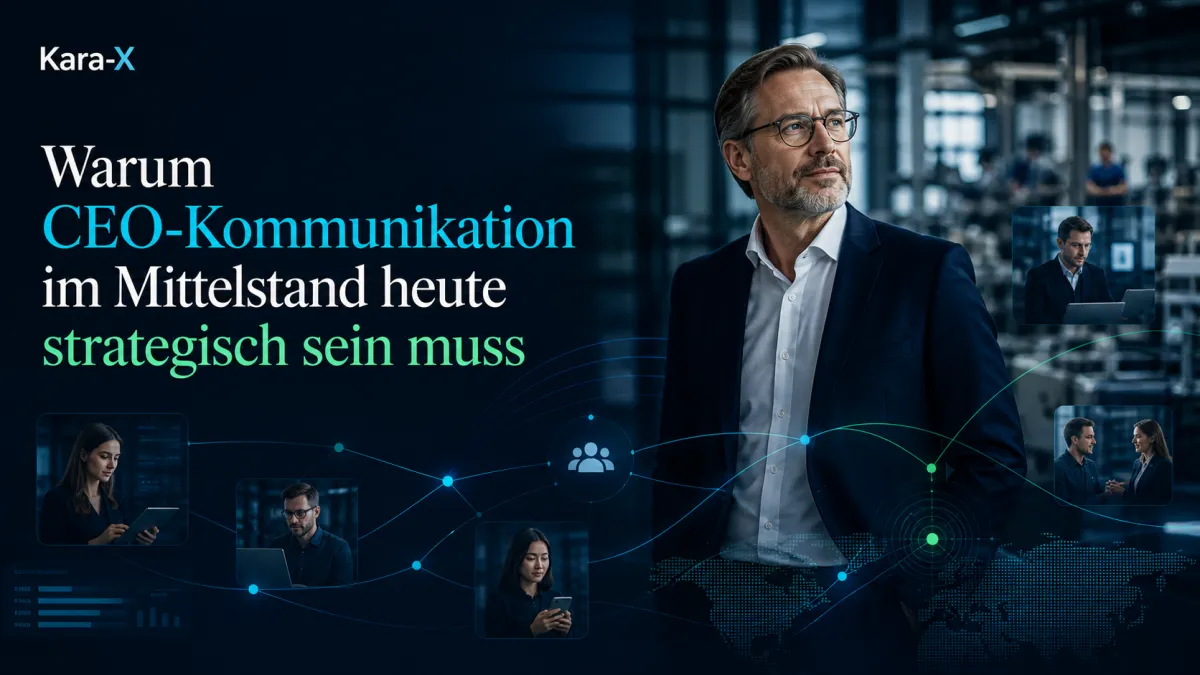 CEO-Kommunikation im Mittelstand: Warum der Ruck von oben kommt und Führungspersönlichkeiten ihr Team auf das Podest heben