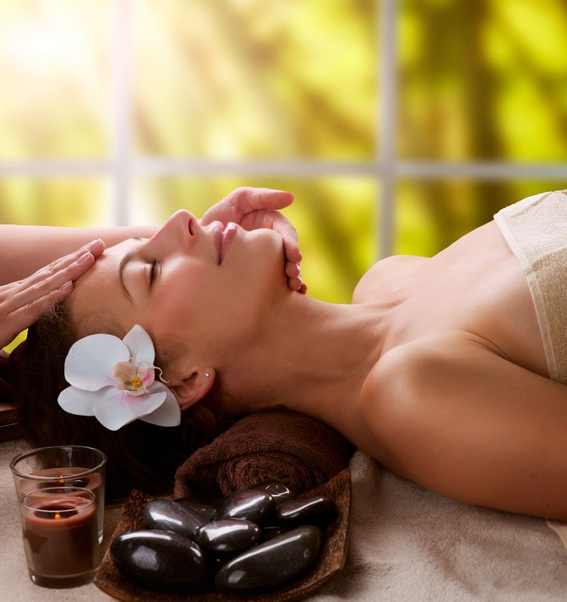 Relaxing Thai massage session in Houston performed in a calm, professional setting