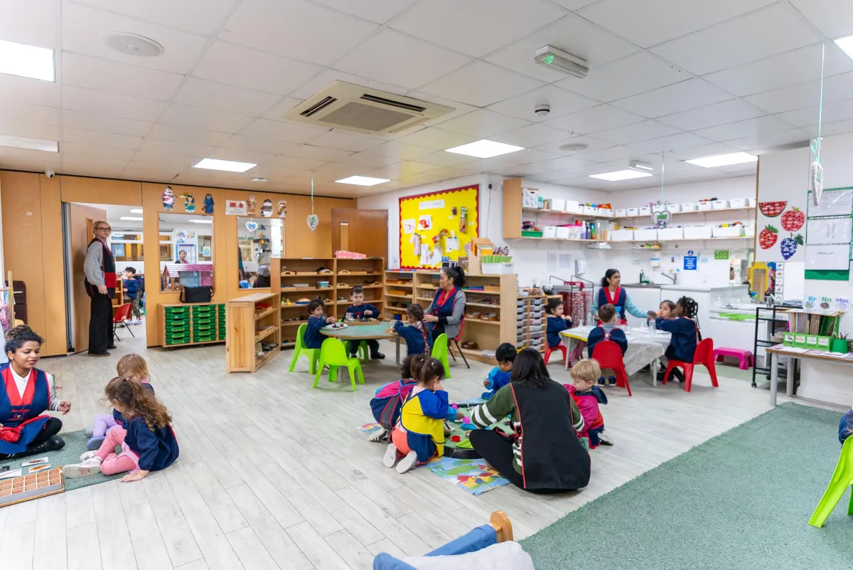 preschool room at snowflakes