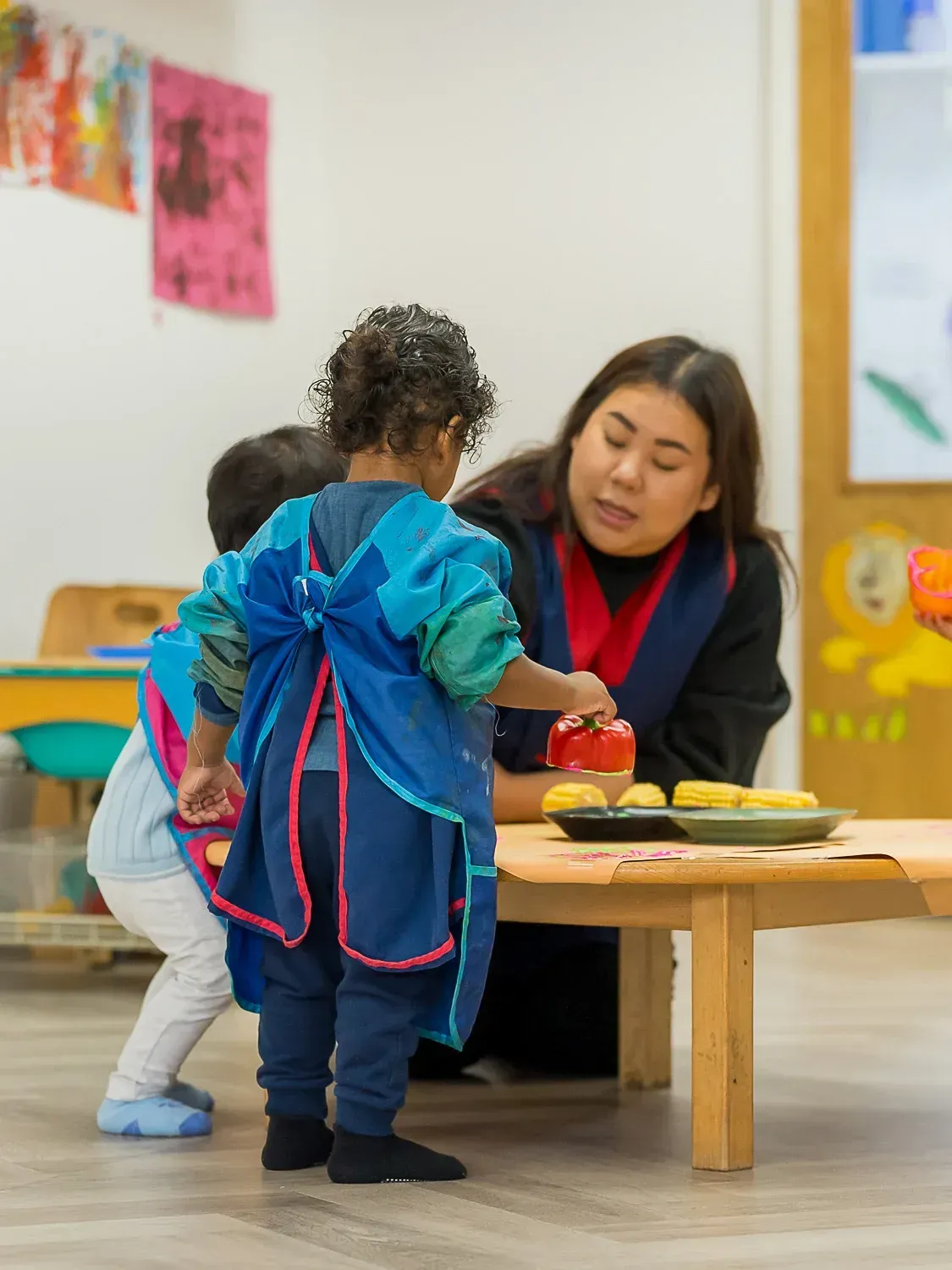 High Staff to Child Ratio giving Individualised attention with baby