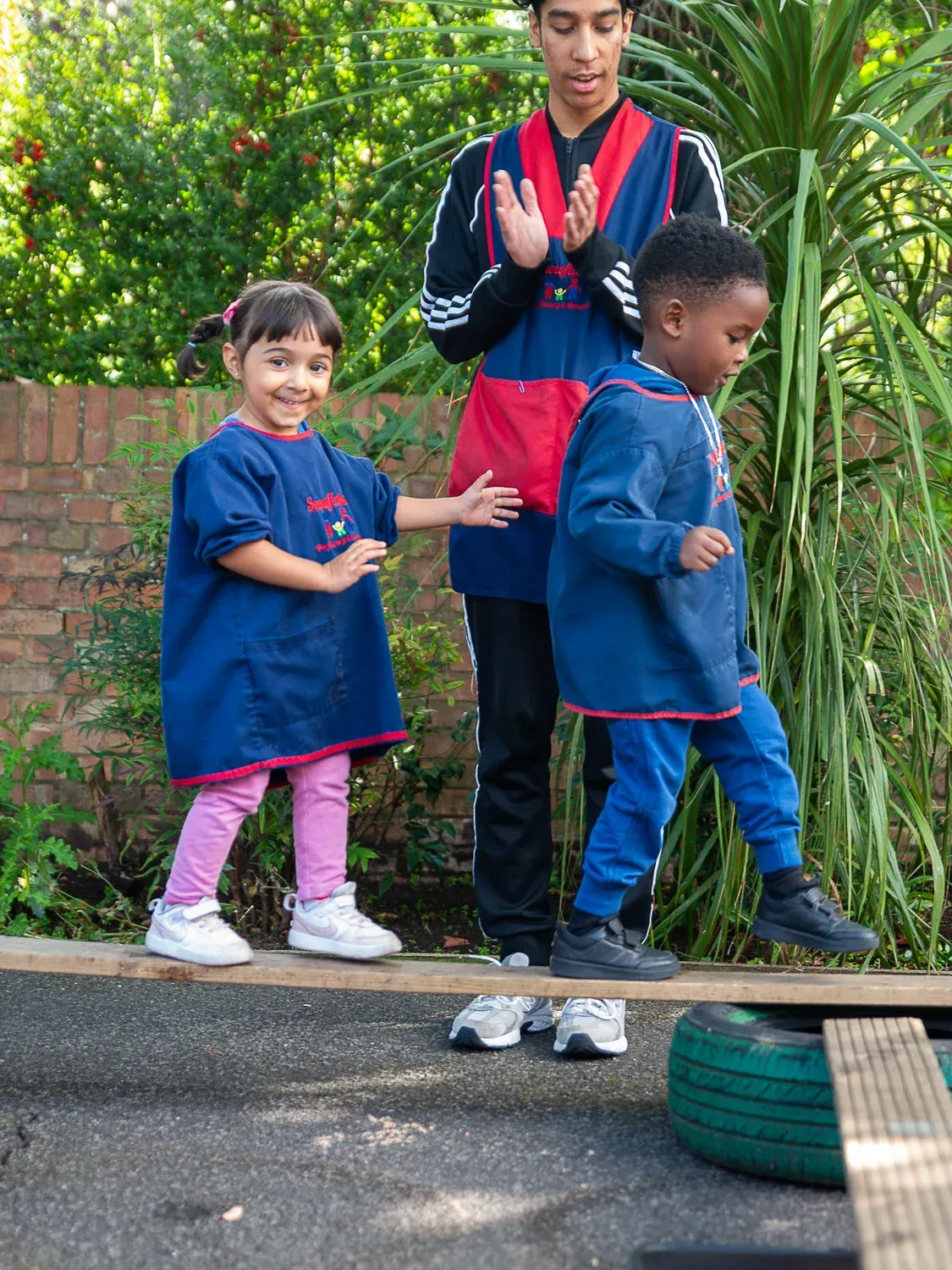 Creativity isn't just about art. We encourage children to think outside the box and find unique solutions through play