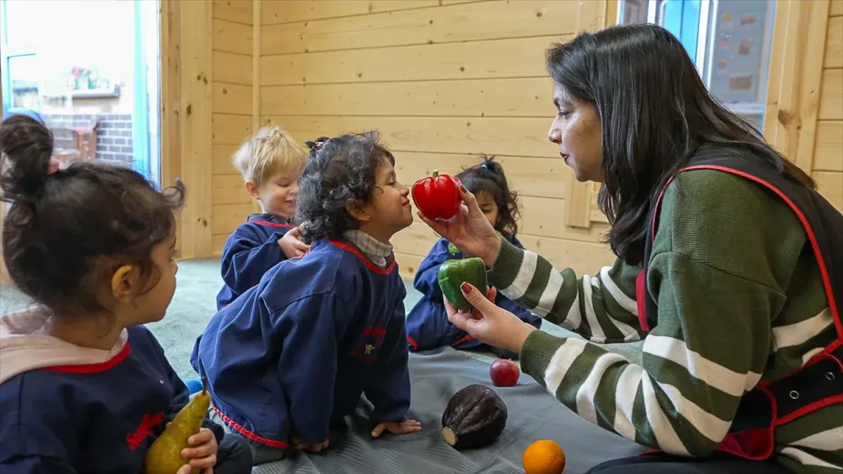 Narration and story time with fruit and vegetables