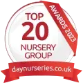 Day Nurseries Top 20 Nursery Group 2023 Award 