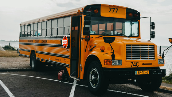 School Bus Exterior in Brockton MA