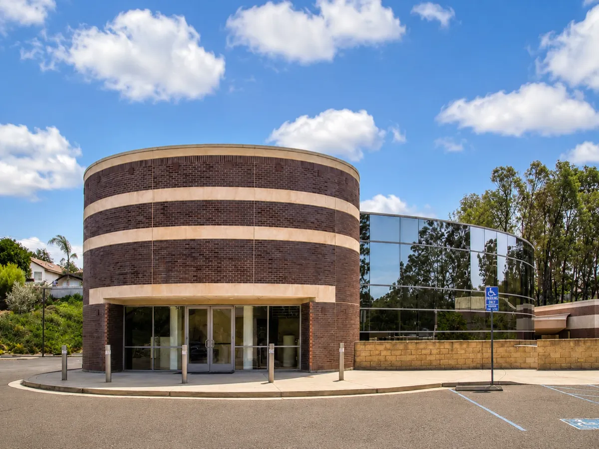 The exterior of the RegenexMed clinic building in Encinitas, California