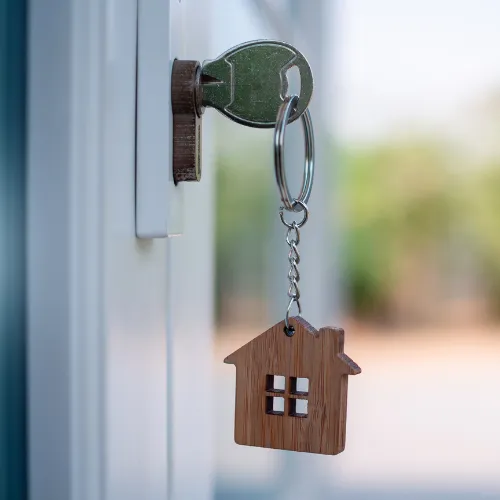 Buying a home with aBeautiful Home Kitchen with Island in Tulsa OK 