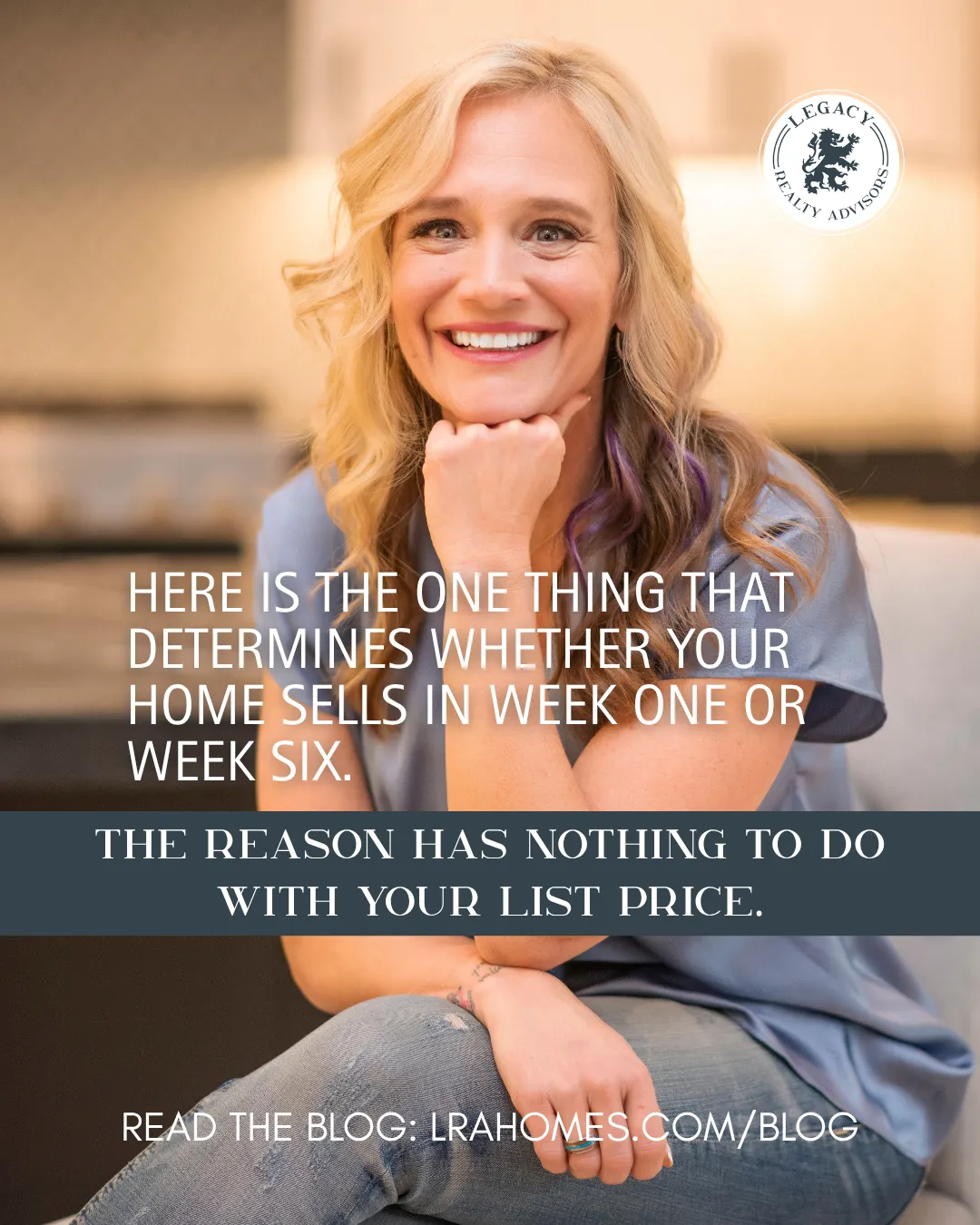 Jennifer Mount explaining to client getting ready to sell that emotion will pull at the lever to make an offer which is why they should spend ample time preparing their home to sell. 