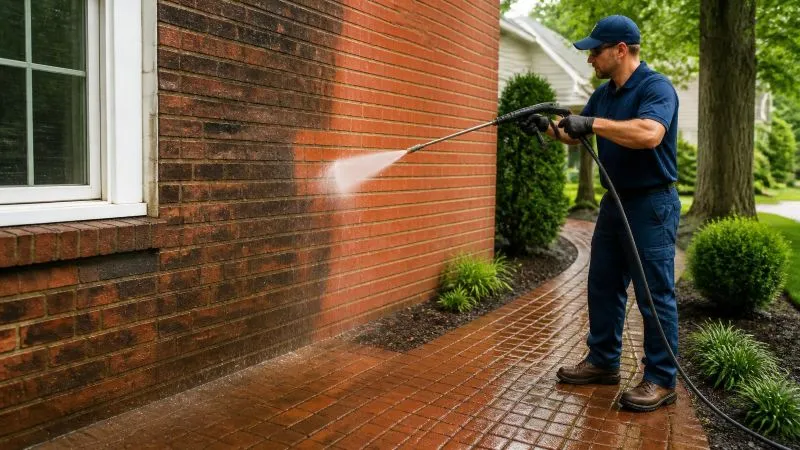 How Pressure Washing Bricks the Right Way (Do's & Don'ts)