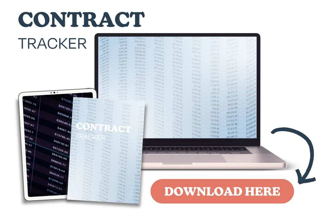 contract tacker spreadsheet