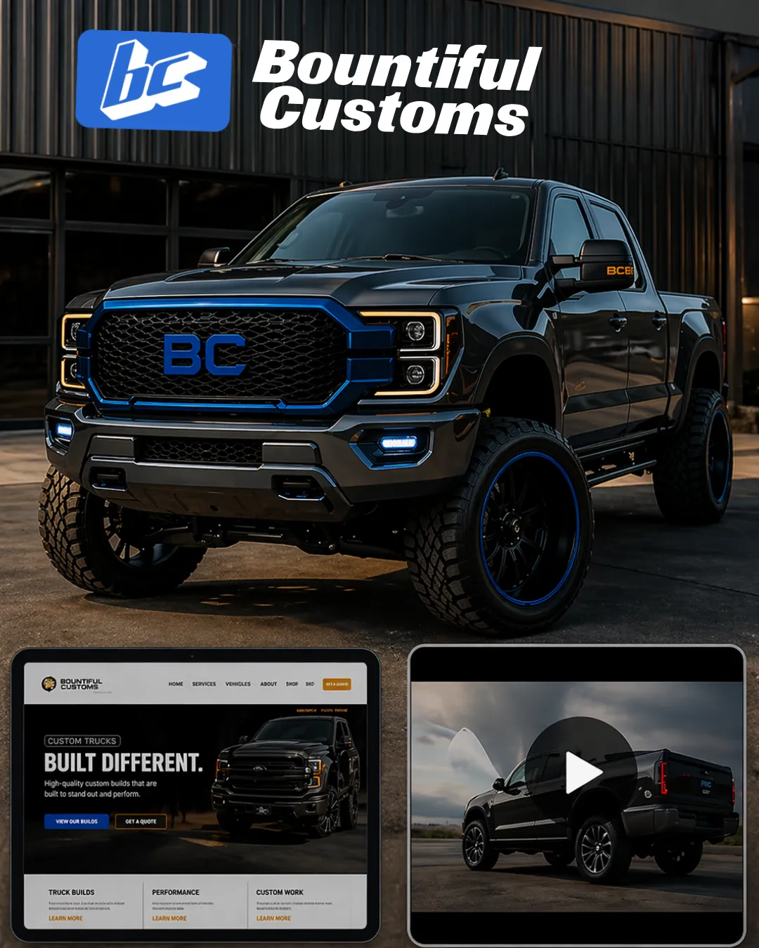 custom auto shop marketing website SEO Google Ads results