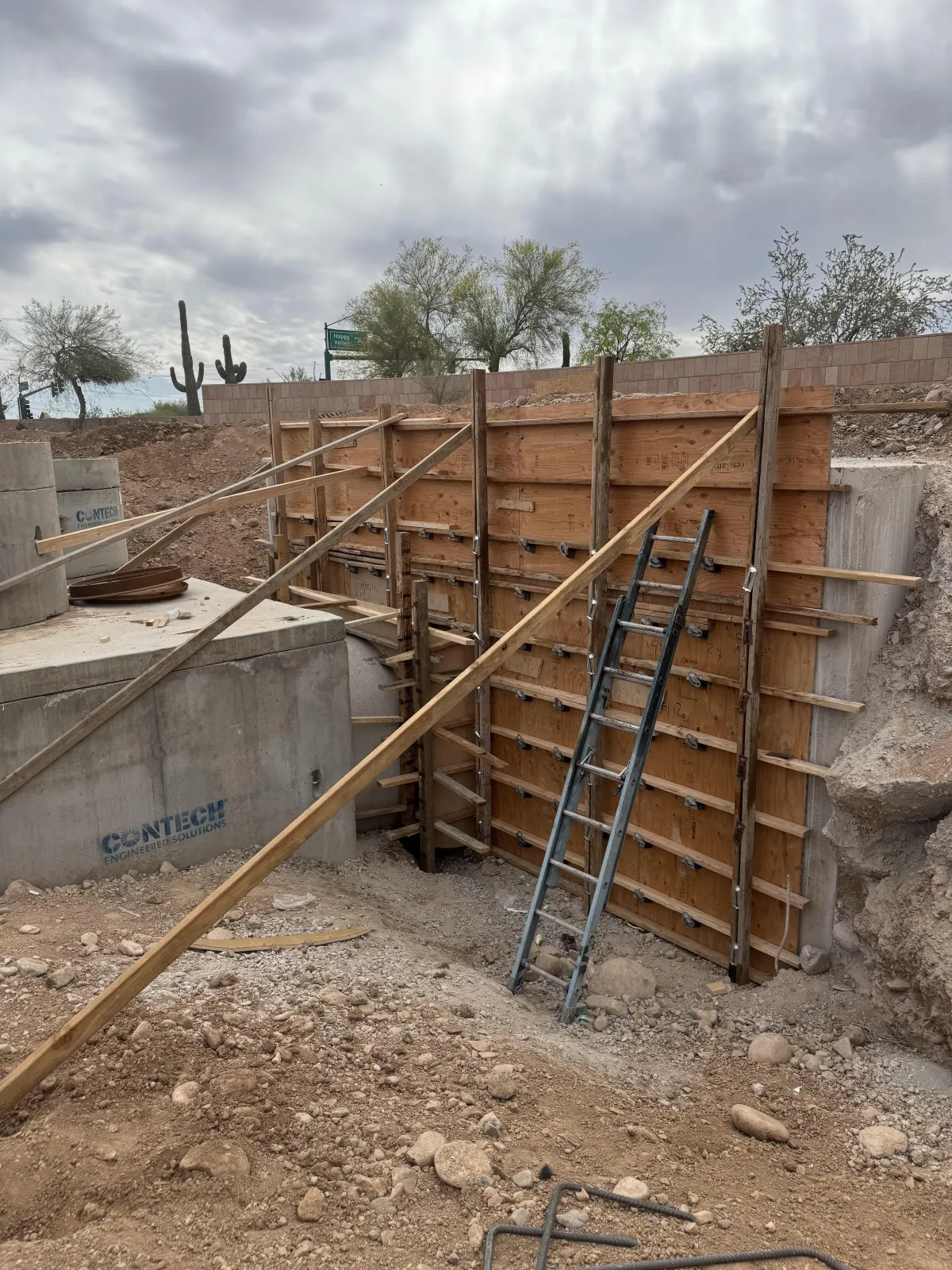 Queen Creek Concrete Headwalls