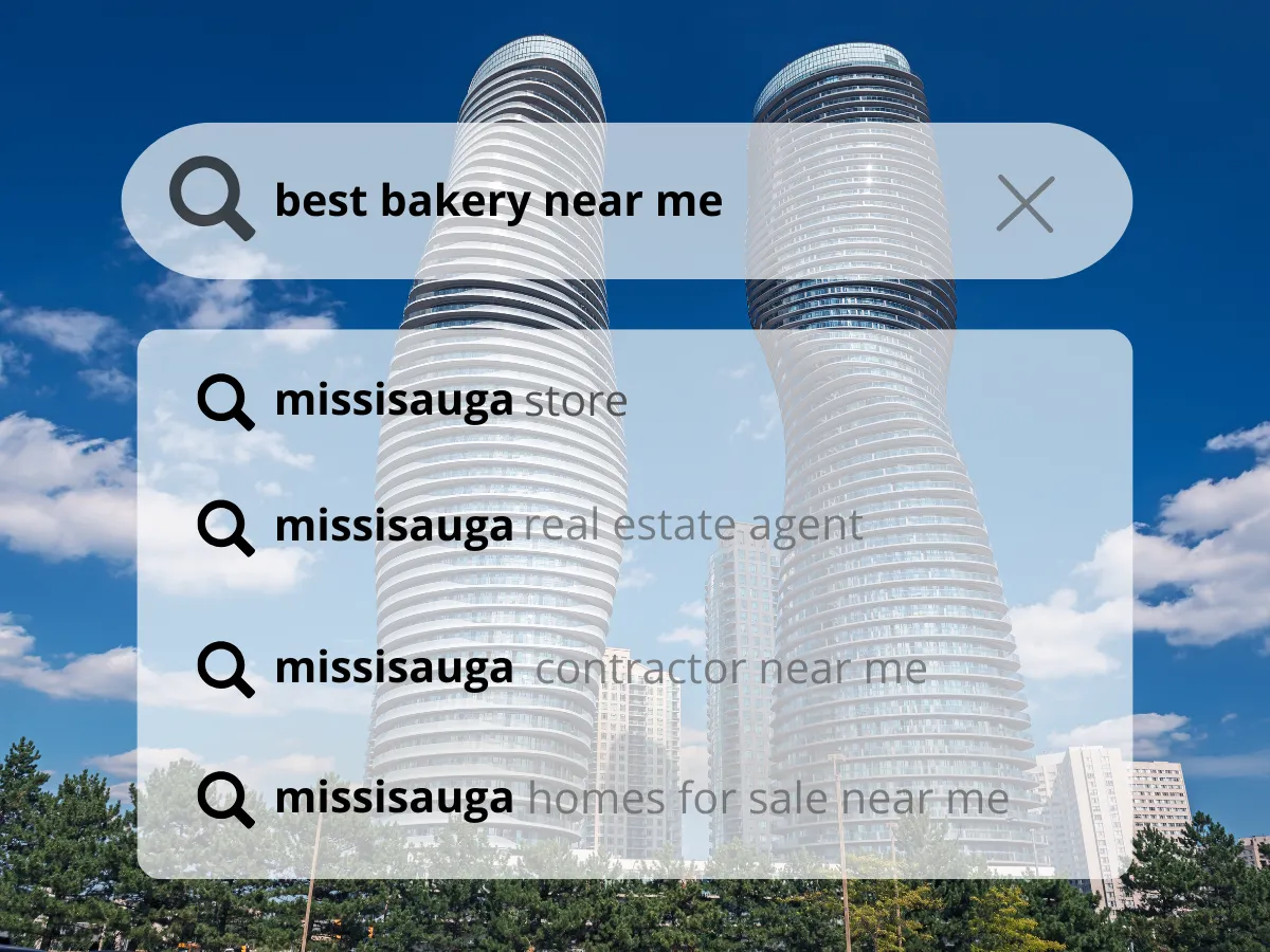 mississauga websites that work. examples of some searches companies could be searching for to find your services.