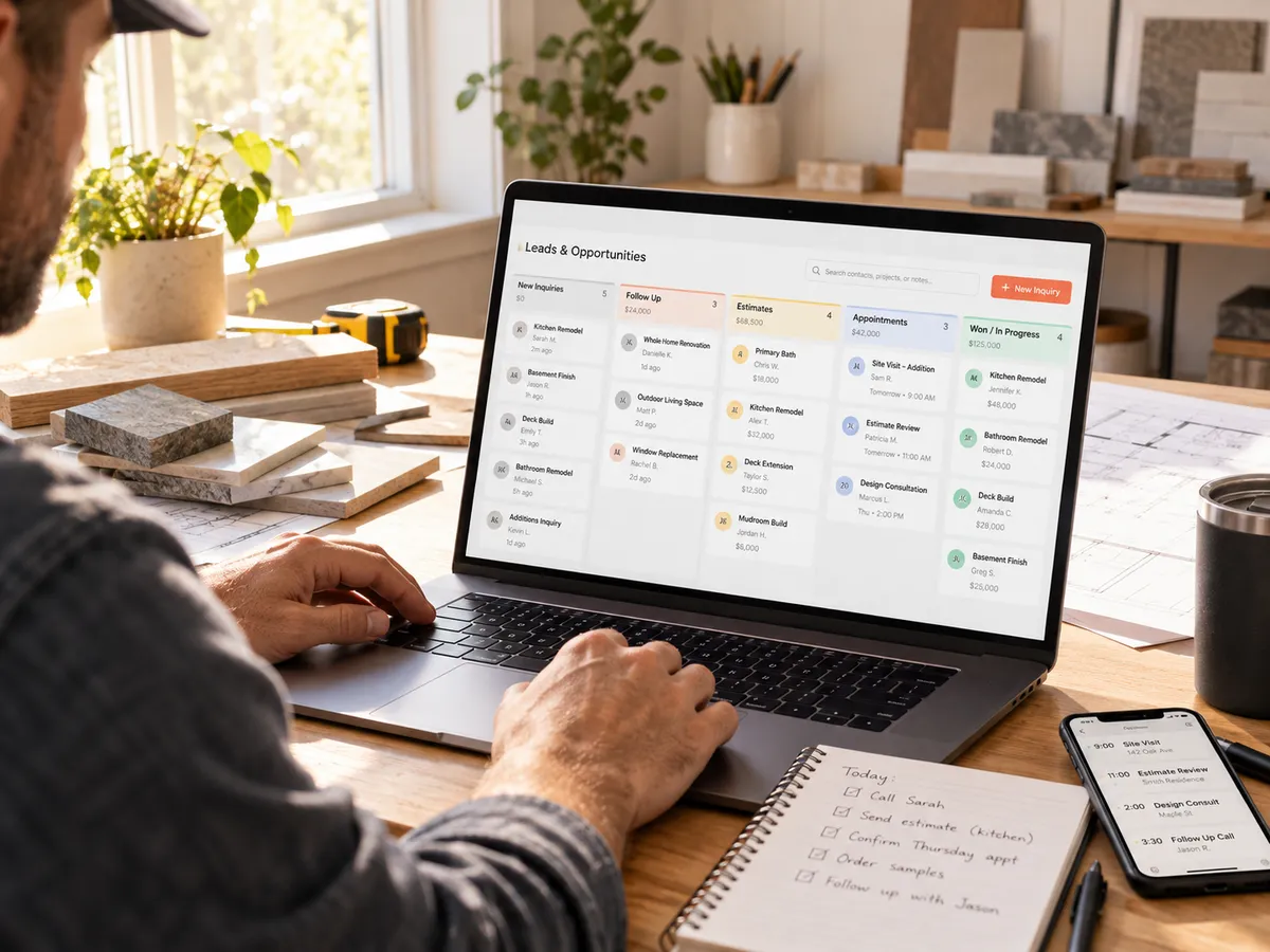 Trade growth dashboard showcasing verified inbound leads and dispatched local service calls
