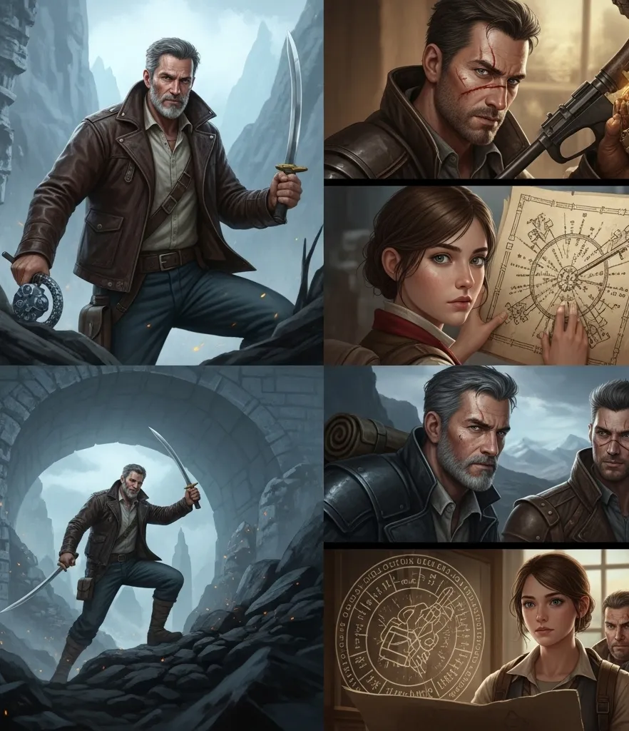 adventure-filled story with main plot and subplots in writing