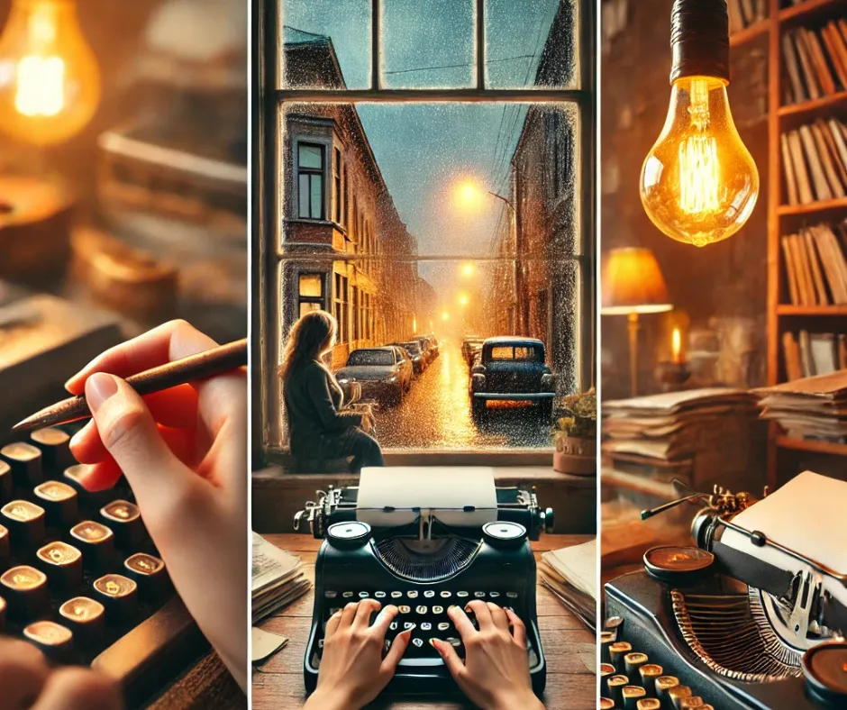 illustration showing various narrative perspectives like first, second, and third person storytelling.