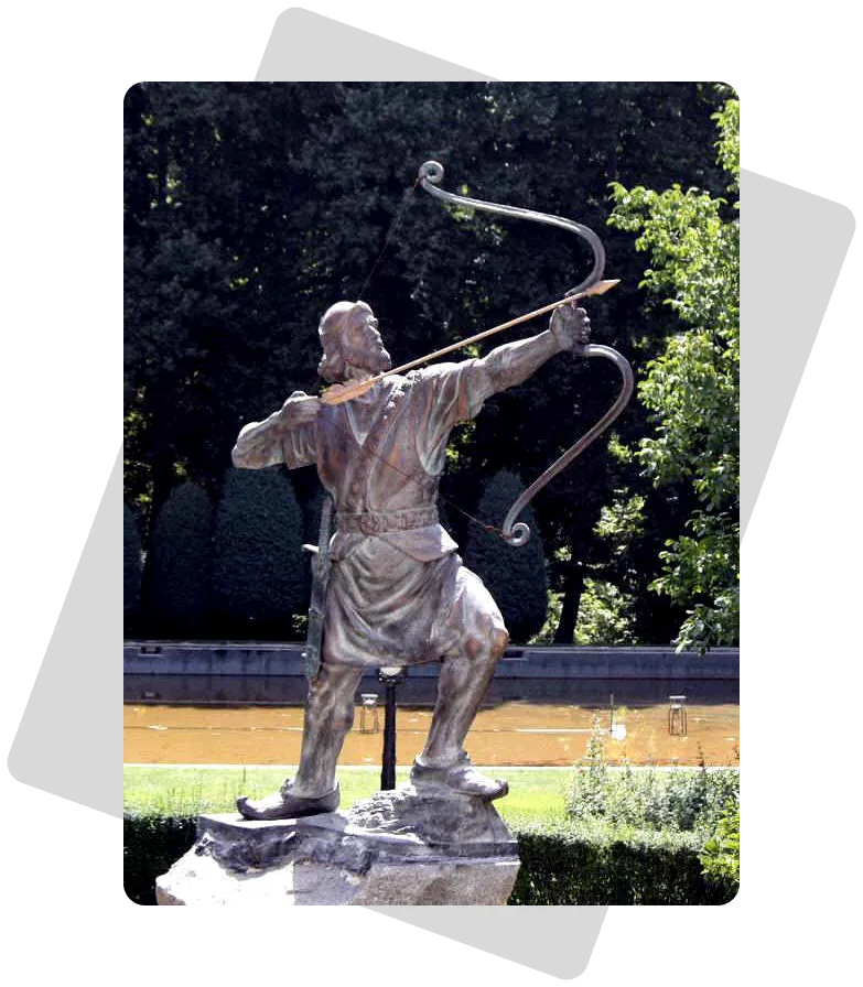 Statue of Arash archer, Saadabad palace, Tehran