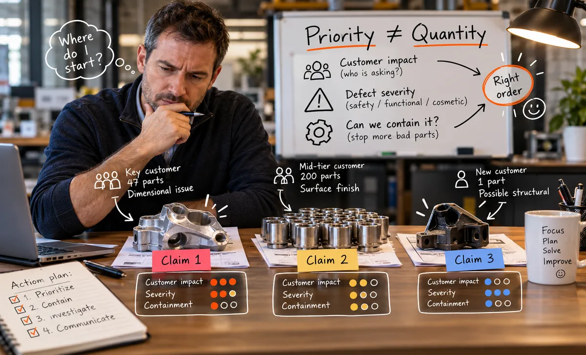 How to prioritize quality claims: a practical guide for small manufacturers