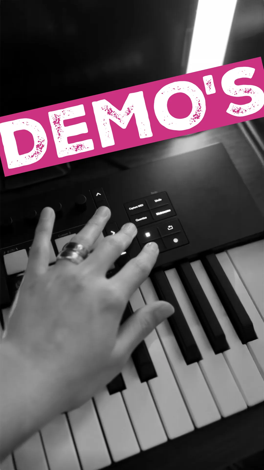 black and blue microphone stand