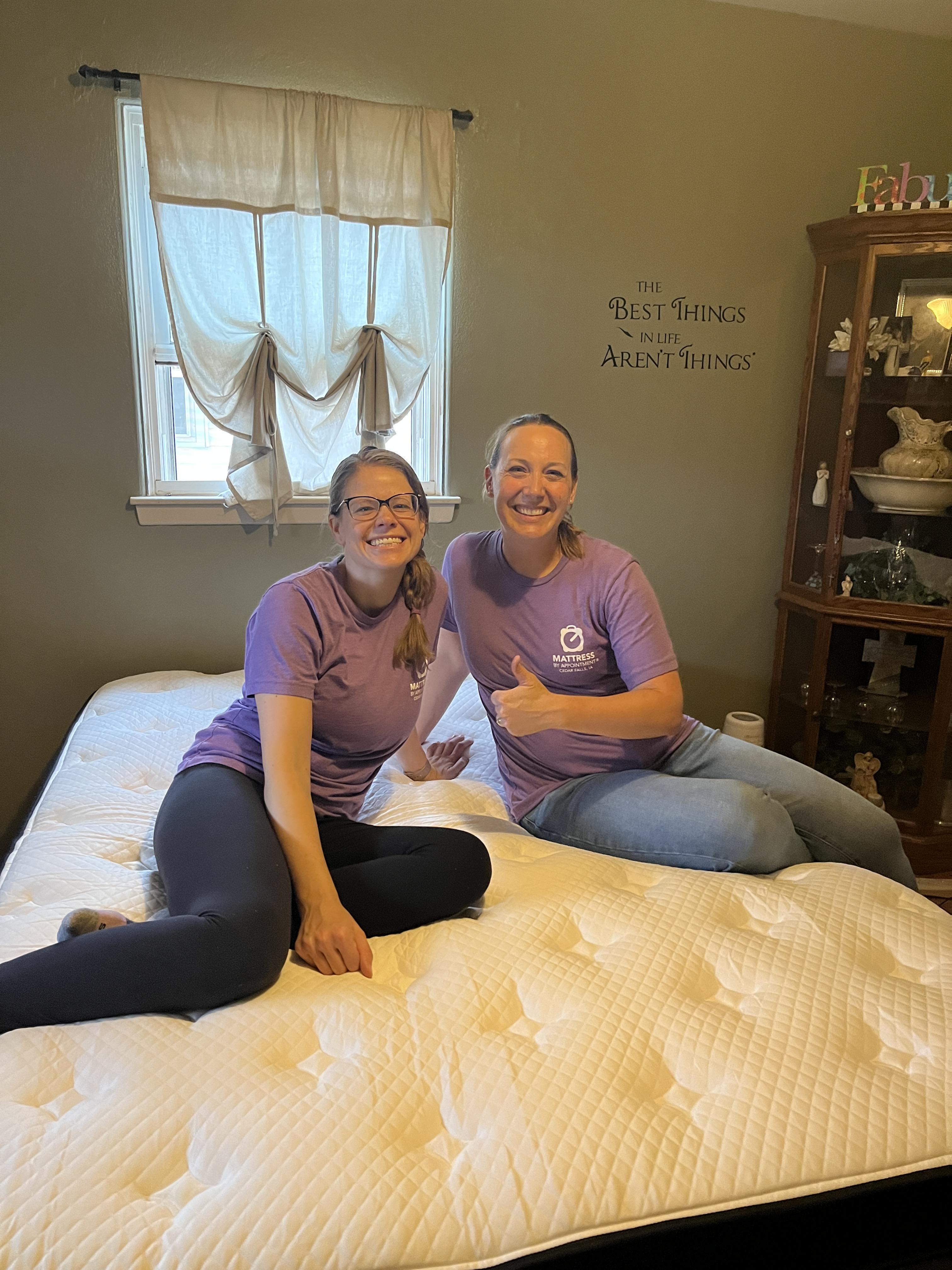 Katie & Kelsey the owner and operator of mattress by appointment