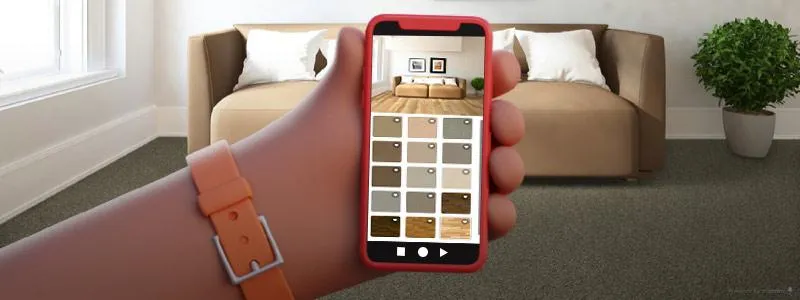 See pictures of your room with flooring from our catalog.