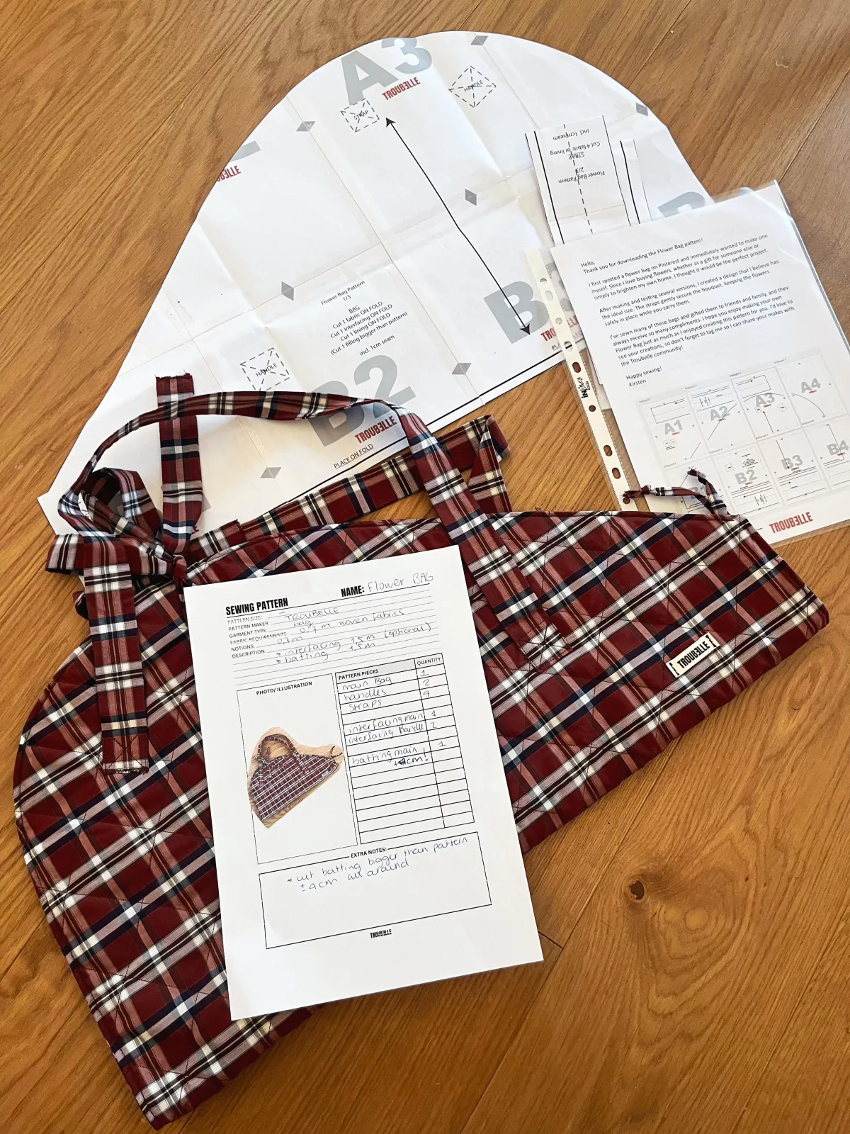 Sewing pattern organizer