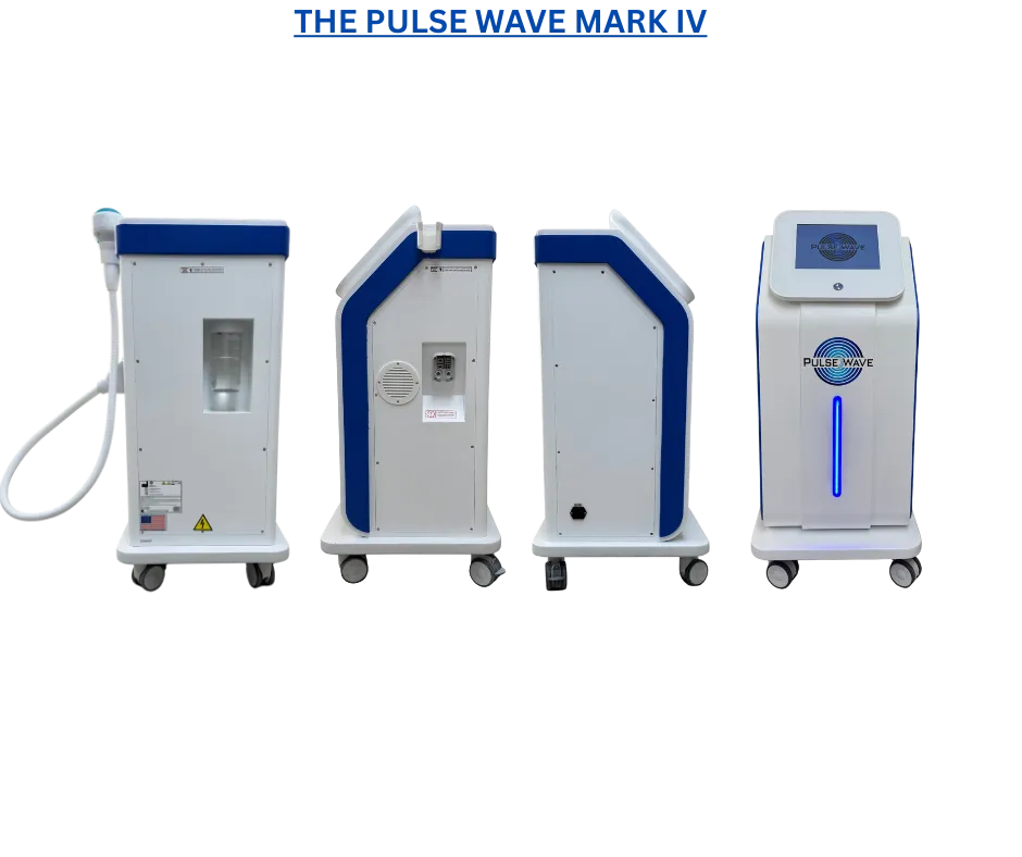 Pulse Wave™ Electromagnetic Pulse Wave Technology device showcased from multiple angles, highlighting its design and features for authorized distributors.