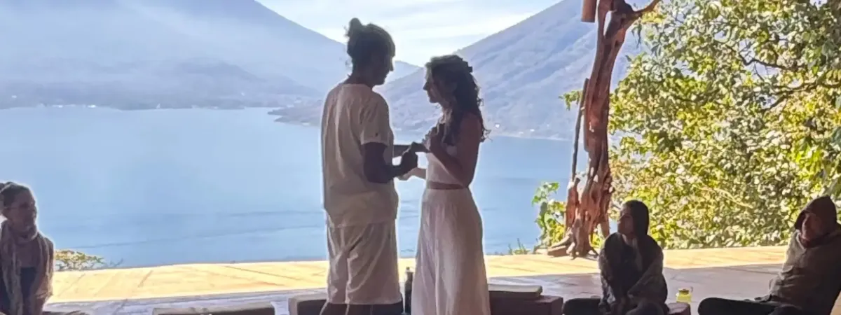 Couple sharing a close moment at a Tantra Ritual retreat