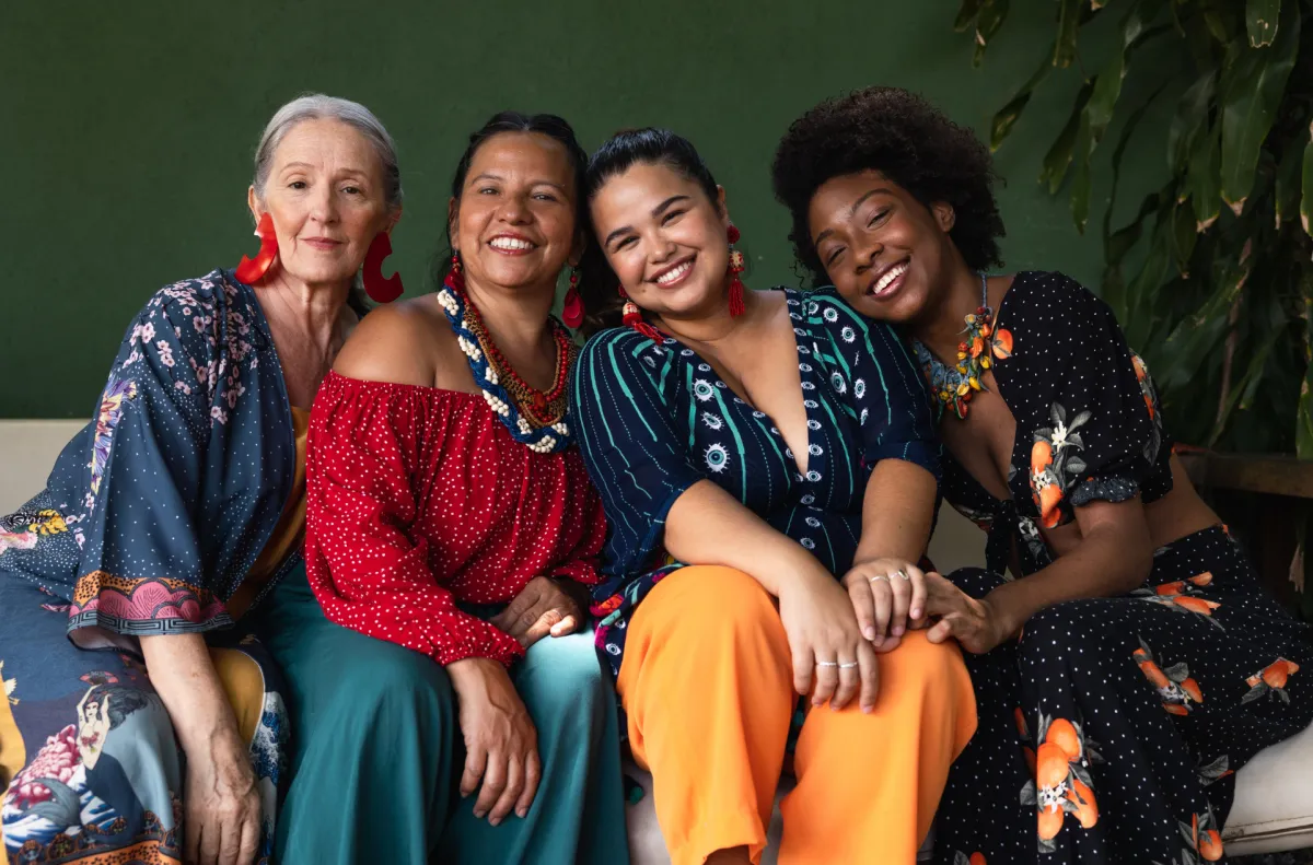 group of women smiling