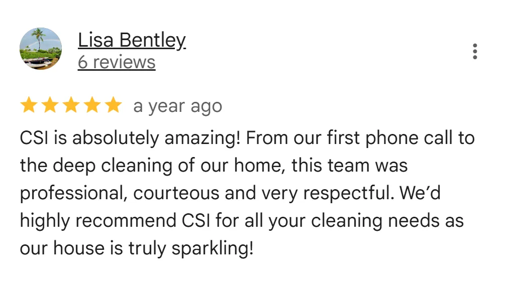 Positive customer review mentioning quality, integrity, and reliable service