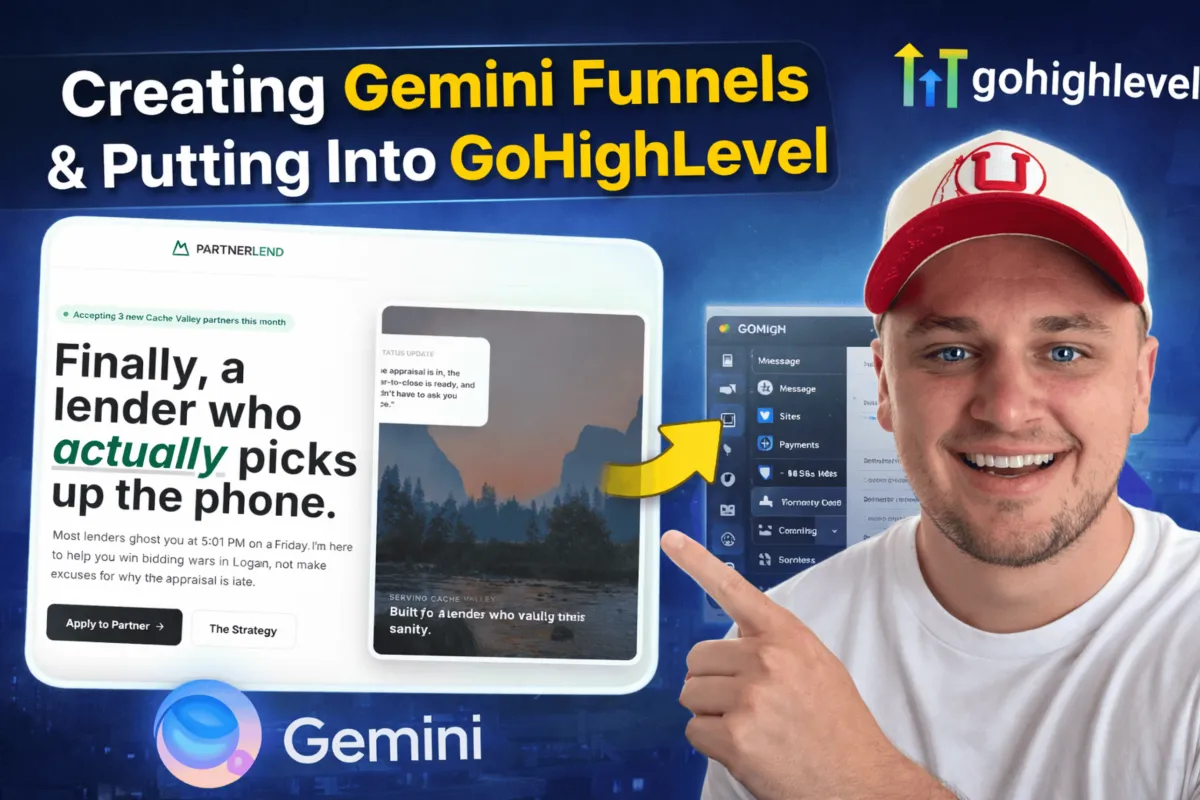 I Created a Funnel From Gemini and Put It In GHL