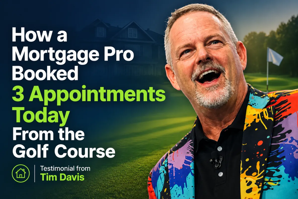 How a Mortgage Pro Booked 3 Appointments Today From the Golf Course