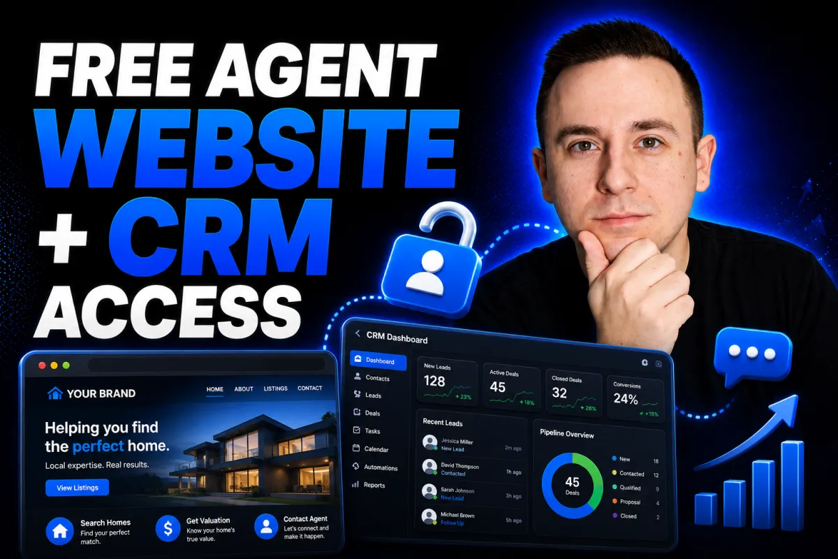 Help Realtors Grow Their Business With A Free Agent Website And CRM Access