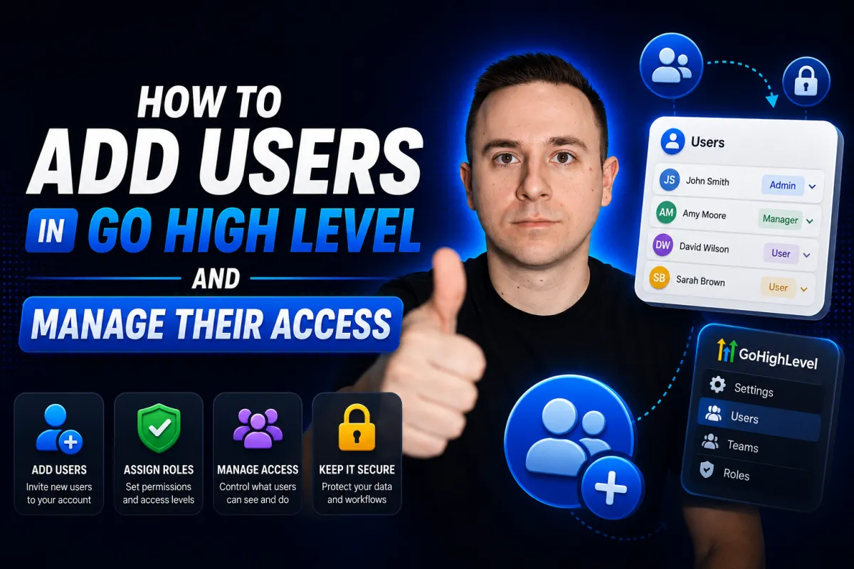 How to Add Users in Go High Level and Manage Their Access