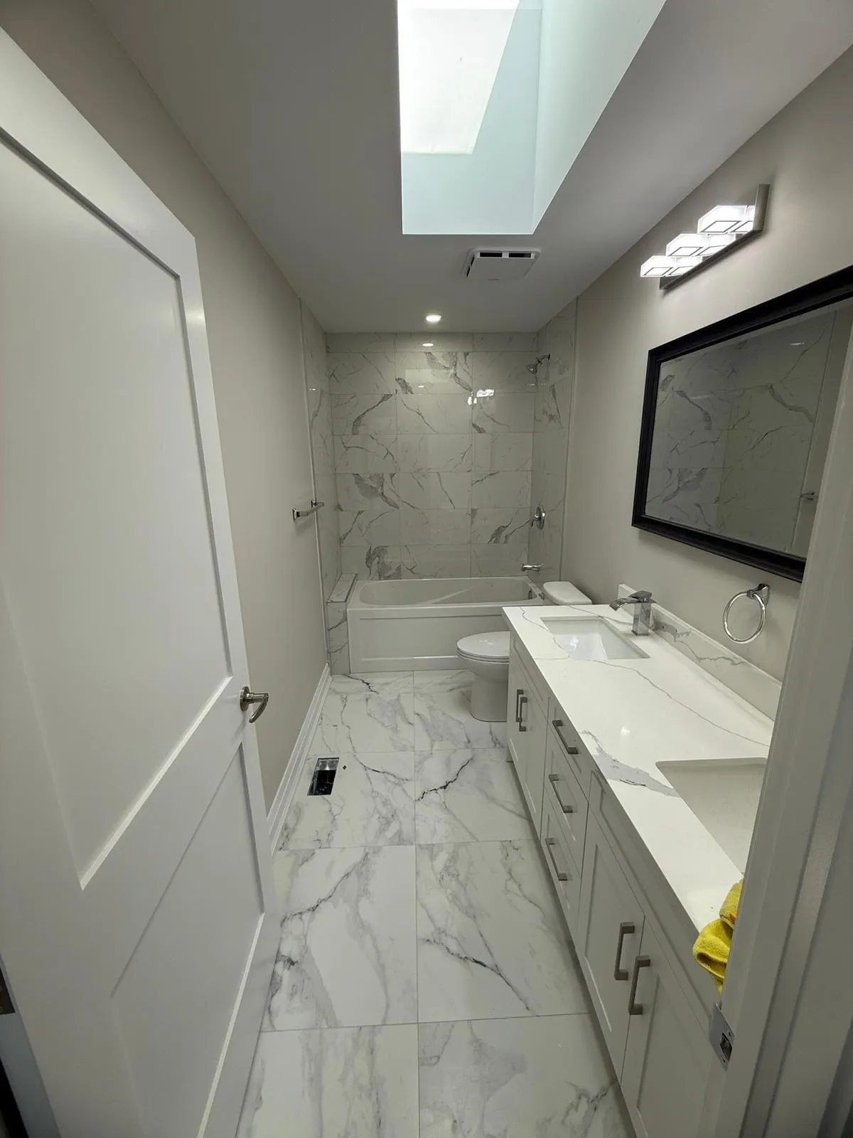 Luxury bathroom renovation Whitby – GH Tiling professional tile installation”