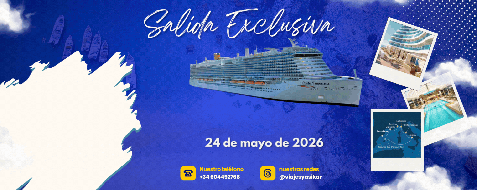 GRUPO EXCLUSIVO COSTA TOSCANA – 24/05/2026